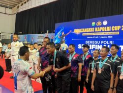 Tembus Tiga Besar Nasional, Polda NTB Sabet Juara III Bulutangkis Kapolri Cup 2026