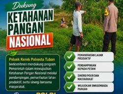 ANGGOTA POLSEK POLSEK KEREK POLRESTA TUBAN TURUN LANGSUNG KE LADANG WARGA DI DESA BINAAN.