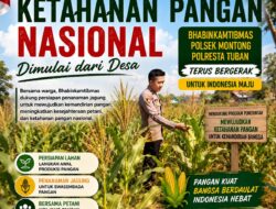 Polsek Montong Polresta Tuban Turun Cek Tanaman jagung Warga di Desa Pakel