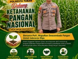 Polsek Singgahan Polresta Tuban Turun Cek Tanaman jagung Warga di Desa Tingkis