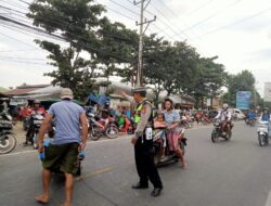 Polsek Tanjung Gelar Giat Rawan Pagi di Depan Pasar Umum Tanjung