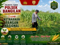 POLSEK BANGILAN DUKUNG KETAHANAN PANGAN, WUJUDKAN SWASEMBADA PANGAN DI WILAYAH