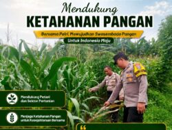 Polsek Tuban Dukung Ketahanan Pangan dan Swasembada Pangan Nasional