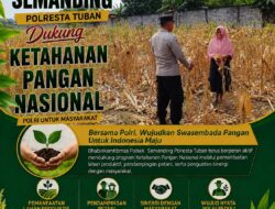 Polri Dukung Astacita, Polsek Semanding Polresta Tuban Turun Cek Tanaman jagung milik Warga di Desa Jadi