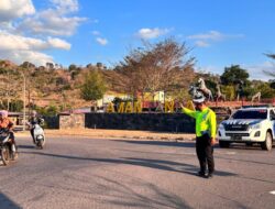 Antisipasi Kemacetan Arus Lalulintas di Jam Sibuk, Satlantas Polres Bima Kabupaten Gelar Rawan Sore
