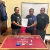 Polsek Tambora Serahkan Lima Pocket Narkoba Jenis Shabu Yang Diamankan Dari Pendaki Gunung Tambora ke Satresnarkoba Polres Bima Kabupaten