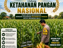 DUKUNG PROGRAM ASTACITA, BHABINKAMTIBMAS DESA NGAWUN POLSEK PARENGAN POLRESTA TUBAN SAMBANGI LOKASI TANAMAN JAGUNG DI DESA NGAWUN KEC. PARENGAN