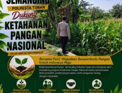 Polri Dukung Astacita, Polsek Semanding Polresta Tuban Turun Cek Tanaman jagung milik Warga di Desa Ngino