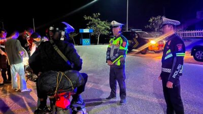 Mencegah Aksi Balapan Liar dan Cegah Potensi Kejahatan Jalanan, Piket Pamapta Polres Bima Kabupaten Optimalkan Patroli KRYD