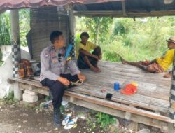 Dorong Kemandirian Pangan Warga, Bhabinkamtibmas Desa Telagawaru Edukasi Pemanfaatan Lahan Produktif