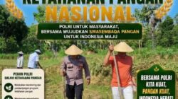 Tingkatkan Ketahanan Pangan Nasional, Anggota Polsek Bancar Tanam Jagung Bersama Warga Desa Ngujuran