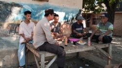 Sambangi Warga Binaan, Bhabinkamtibmas Polsek Sanggar Sampaikan Himbauan dan Larangan Karhutla