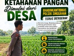 Anggota Polsek Singgahan Polresta Tuban Turun Cek Tanaman jagung Warga di Desa Tingkis