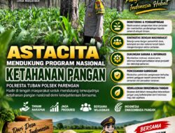 Polresta Tuban – Polsek Parengan Dukung Program Nasional Ketahanan Pangan