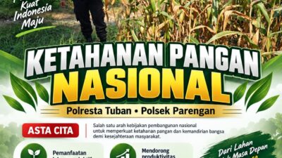 Polresta Tuban Polsek Parengan Dukung Ketahanan Pangan melalui Budidaya Tanaman Jagung