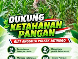 Dukung Asta Cita, Polsek Jatirogo Turun Langsung Pantau Ladang Jagung Warga Desa Besowo