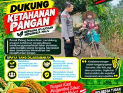 Dukung Astacita, Polsek Palang Polresta Tuban Pantau Langsung Lahan Jagung milik warga Desa Tegalbang