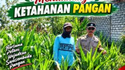 Mendukung Asta Cita Presiden Dibidang Ketahanan Pangan Polisi RW Polsek Senori Polresta Tuban Pantau Kodisi Tanaman Jagung Milik Warga Desa Medalem