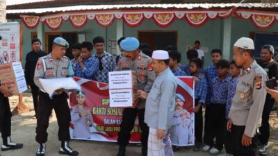 Jelang Hari Jadi ke-24 Propam Polri, Sipropam Polres Bima salurkan bantuan ke Ponpes Al Wafa