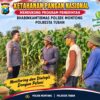 Mendukung Asta Cita Presiden bhabinkamtibmas Polsek Montong Polresta Tuban Pantau Kodisi Tanaman Jagung Milik Warga Desa pakel