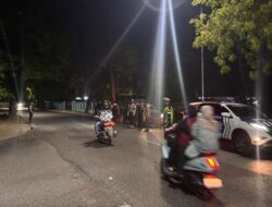 Antisipasi Balapan Liar dan Minimalisir Potensi Guankamtibmas Satlantas Polres Bima Kabupaten Gelar Patroli Malam Hari