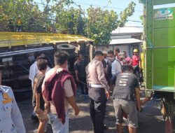 Kecelakaan Lalulintas Ganda 7 Orang Terluka, Unit Gakkum Satlantas Polres Bima Kabupaten Gelar Oleh TKP