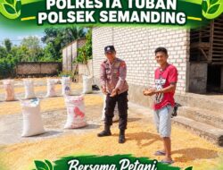 Polri Dukung Astacita, Polsek Semanding Polresta Tuban Turun Cek Tanaman jagung milik Warga di Desa Boto