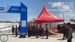 86 Personel Polda Bali Perkuat Pengamanan Gate 2 dan Bazar UMKM Sirkuit Mandalika