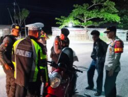 Melalui Patroli Humanis Pamapta Polres Bima Kabupaten Cegah Potensi Kriminal di wilayah hukumnya