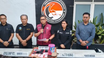 Operasi Gabungan Polda NTB Gerebek Dugaan Sarang Narkoba di Mataram, Sabu 51,58 Gram Disita