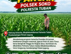 Polsek Soko Polresta Tuban Turun Langsung Cek Tanaman Jagung Warga