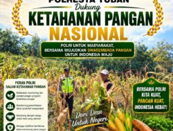 Tuban – Polsek Rengel Polresta Tuban menyatakan komitmen penuh dalam mendukung program ketahanan pangan nasional melalui pemanfaatan lahan produktif dan pendampingan langsung kepada masyarakat petani.