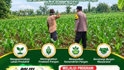 POLSEK KEREK DAMPINGI PETANI, WUJUDKAN KETAHANAN PANGAN NASIONAL